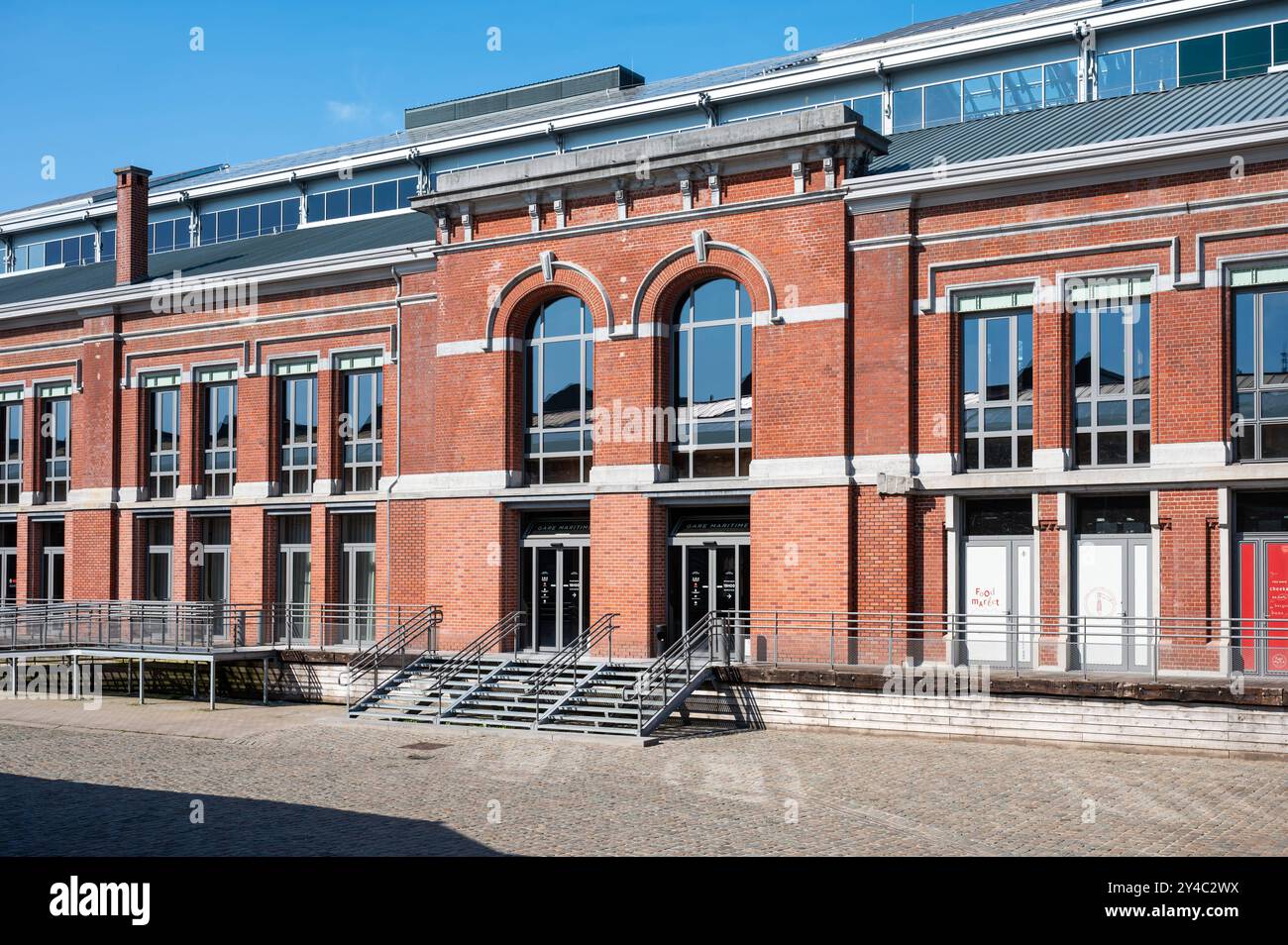 Laeken, Brüssel, Belgien 15. September 2024 - The Gare Maritime at Tour et Taxis, eine ehemalige Frachtstation, die in eine Amulti-Veranstaltungshalle umgewandelt wurde Stockfoto