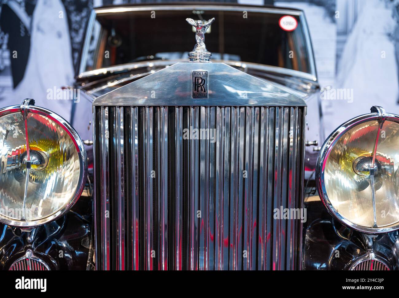 Etterbeek, Brüssel, Belgien, 14. September 2024 - Rolls-Royce Silver Wraith Oldtimer von 1938 im Autoworld Museum Stockfoto