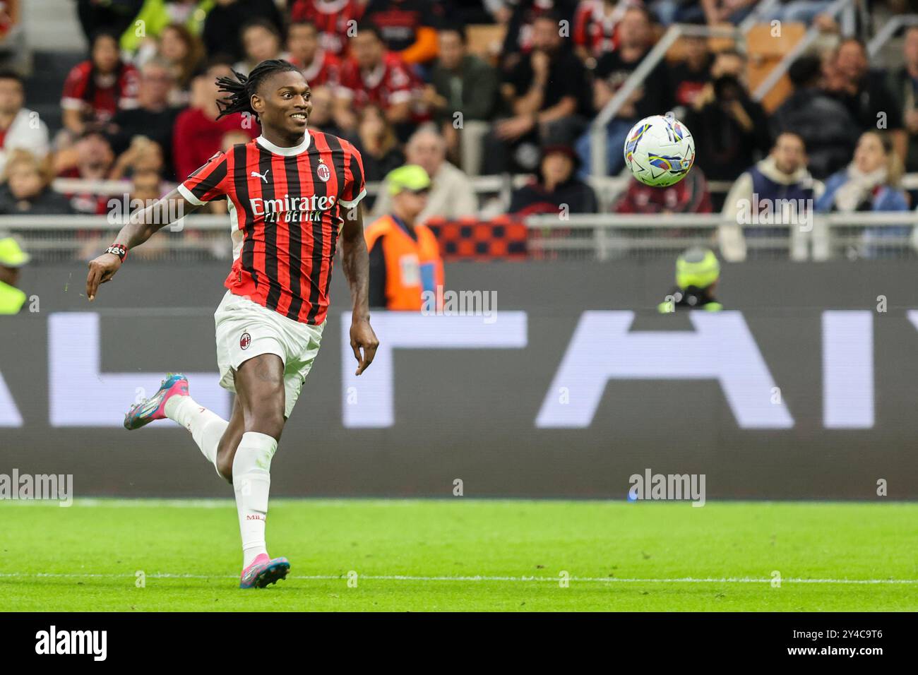 14. September 2024 Milano, Italien - AC Milan - Venezia Serie A - im Bild: Rafael Leao des AC Milan Stockfoto