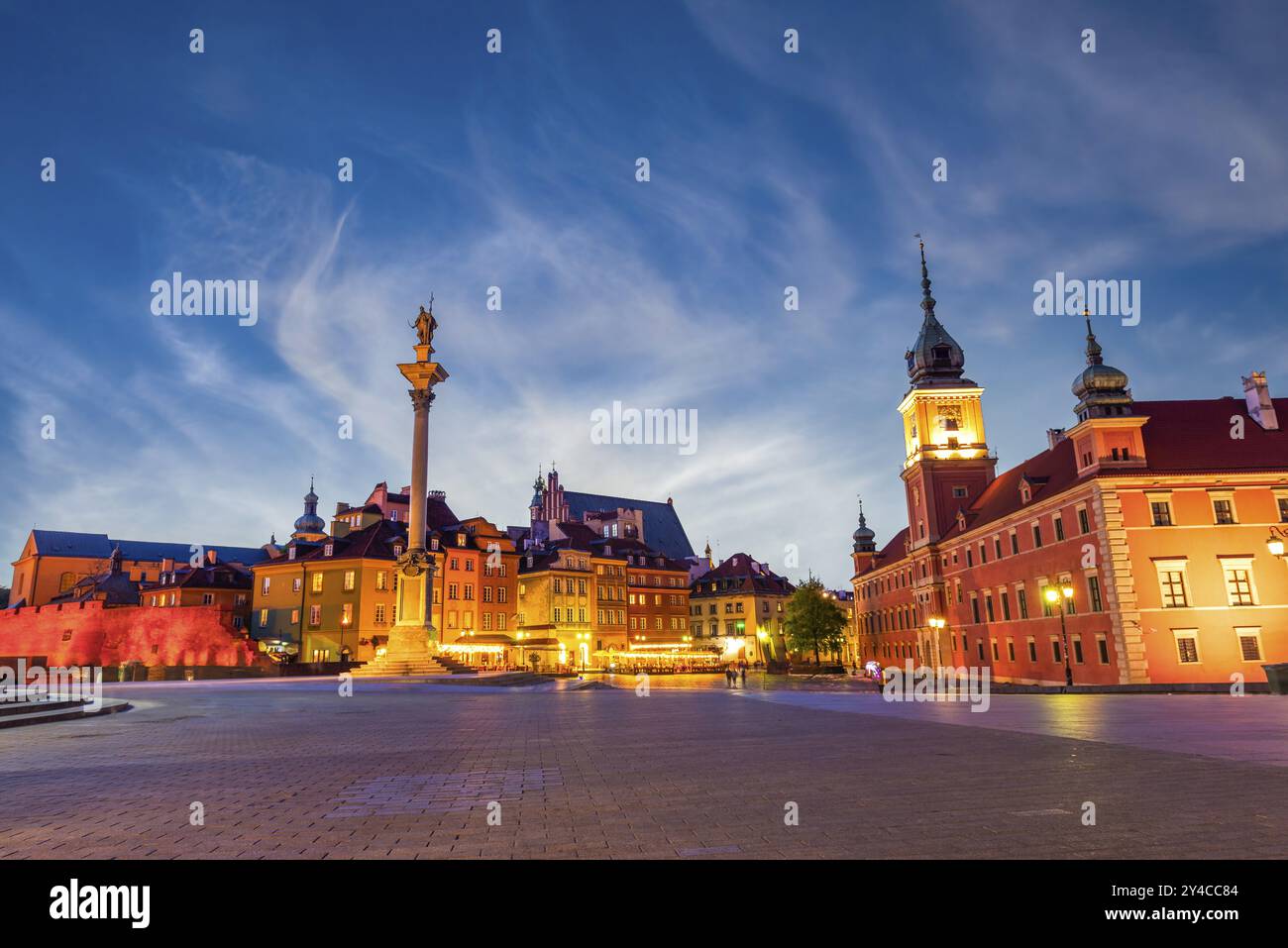 Evevning Sky in der Altstadt von Warschau, Polen, Europa Stockfoto