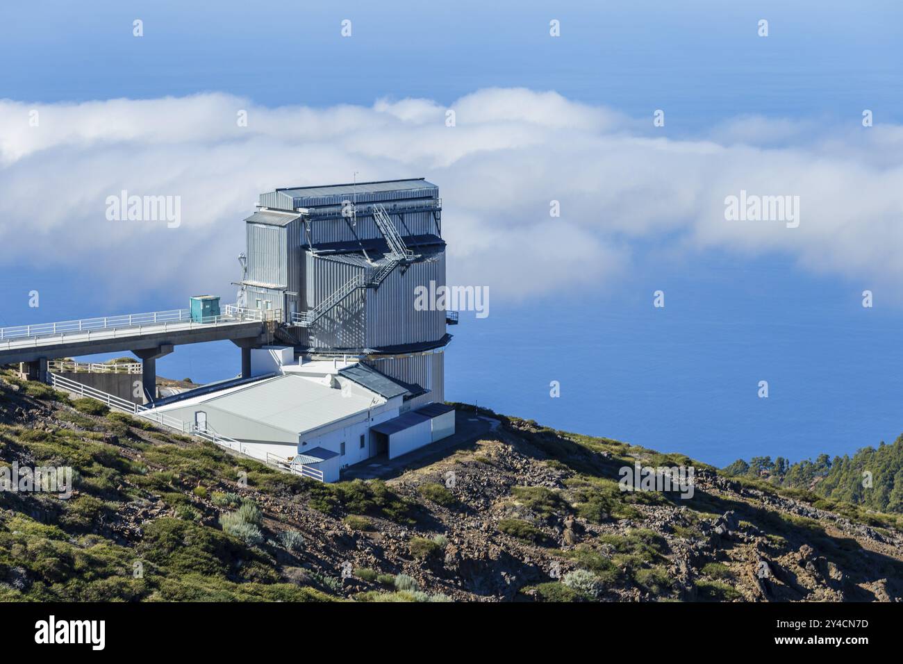 La Palma, Observatorium an der Roque de los Muchachos Stockfoto