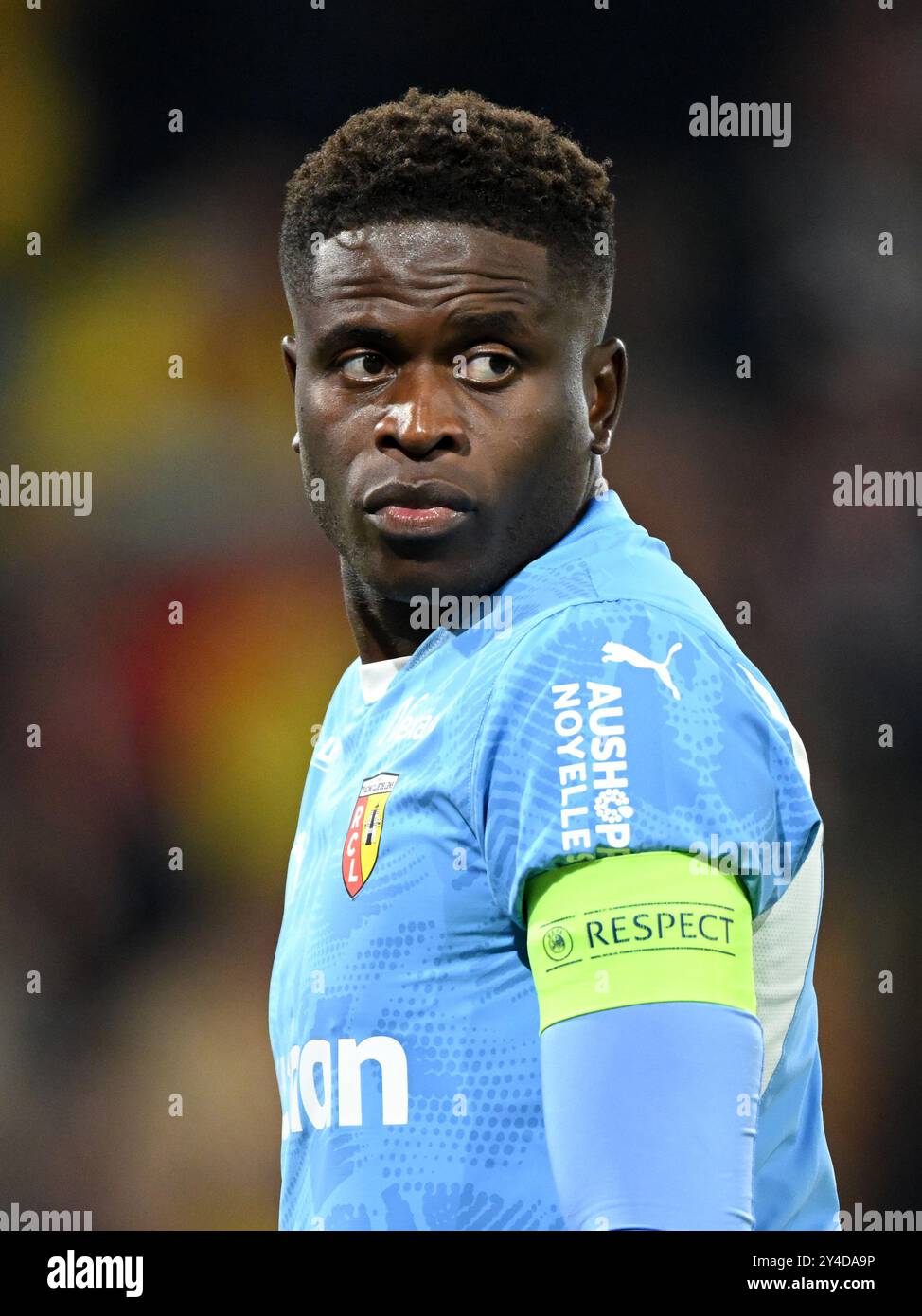 Brice Samba, Torhüter Brice Samba, während des Spiels der französischen Ligue 1 zwischen RC Lens und Olympique Lyon im Stade Bollaert Delelis am 15. September 2024 in Lens, Frankreich. ANP | Hollandse Hoogte | GERRIT VAN KEULEN Stockfoto