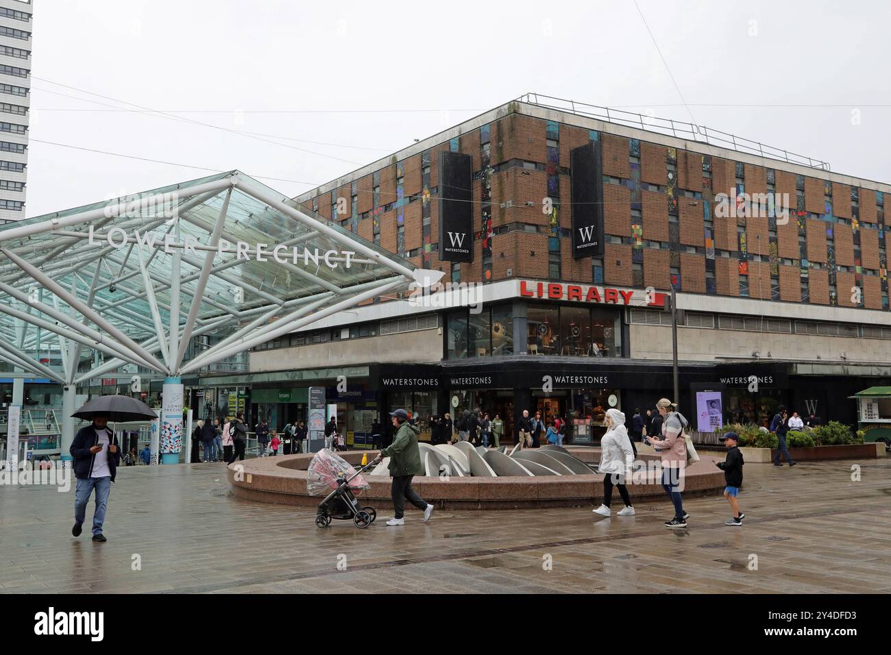 Regnerischer Tag in Coventry Stockfoto