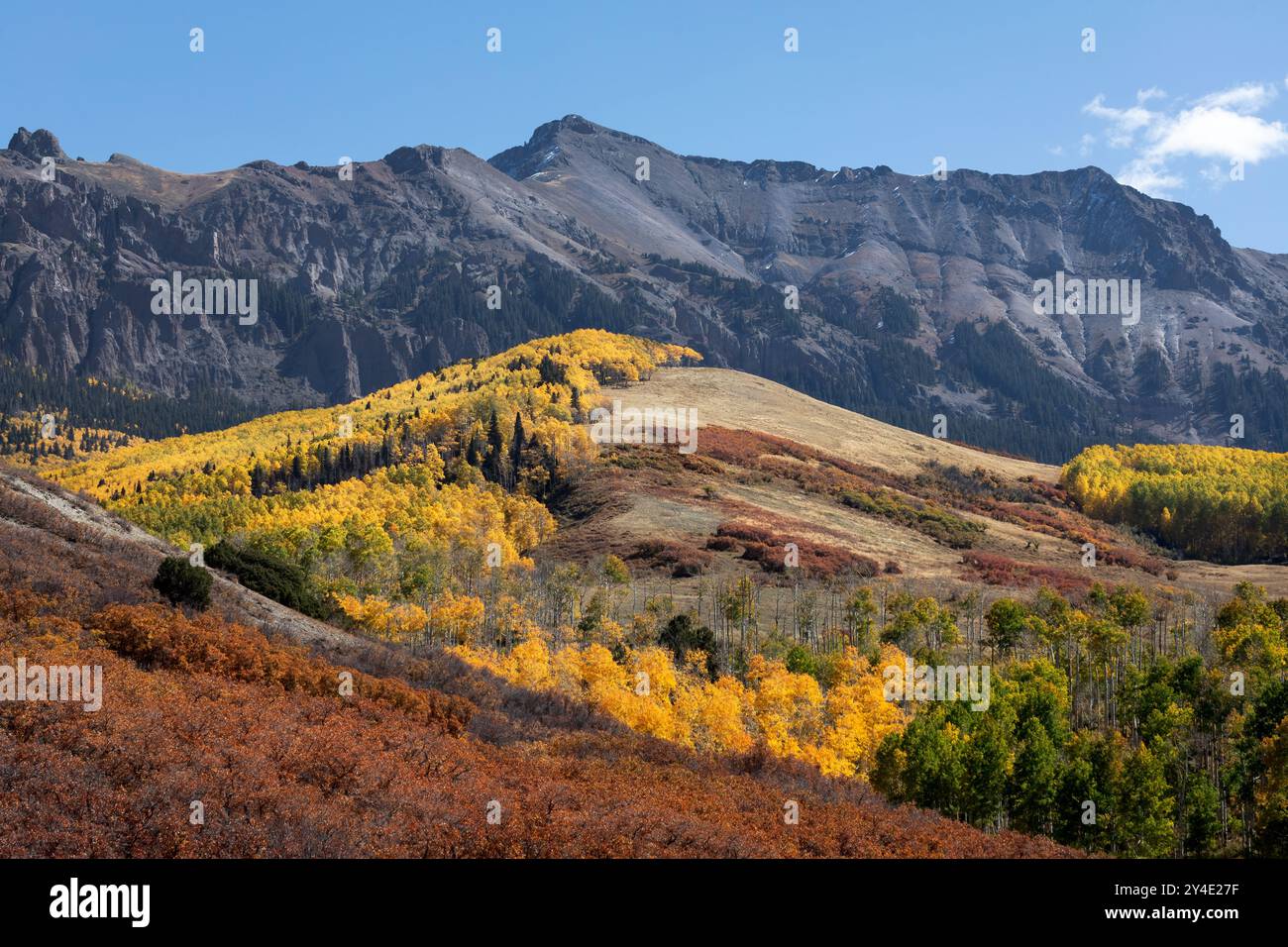 Colorado Herbstfarben in den San Juan Mountains Stockfoto