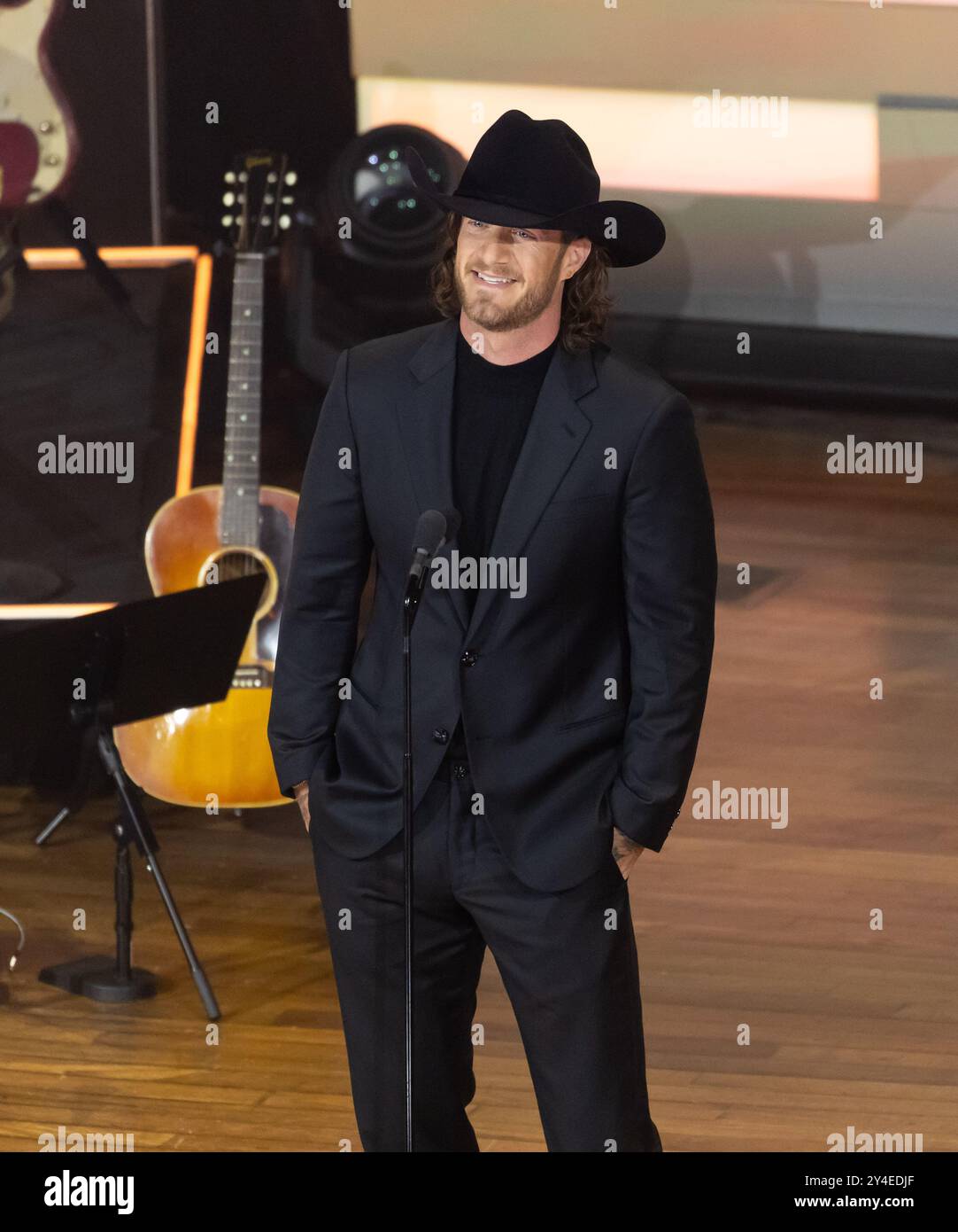 Nashville, USA. September 2024. Tyler Hubbard präsentiert die 17. Academy of Country Music Honors am 21. August 2024 im Ryman Auditorium in Nashville, Tennessee. (Foto: Amiee Stubbs/imageSPACE) Credit: Imagespace/Alamy Live News Stockfoto