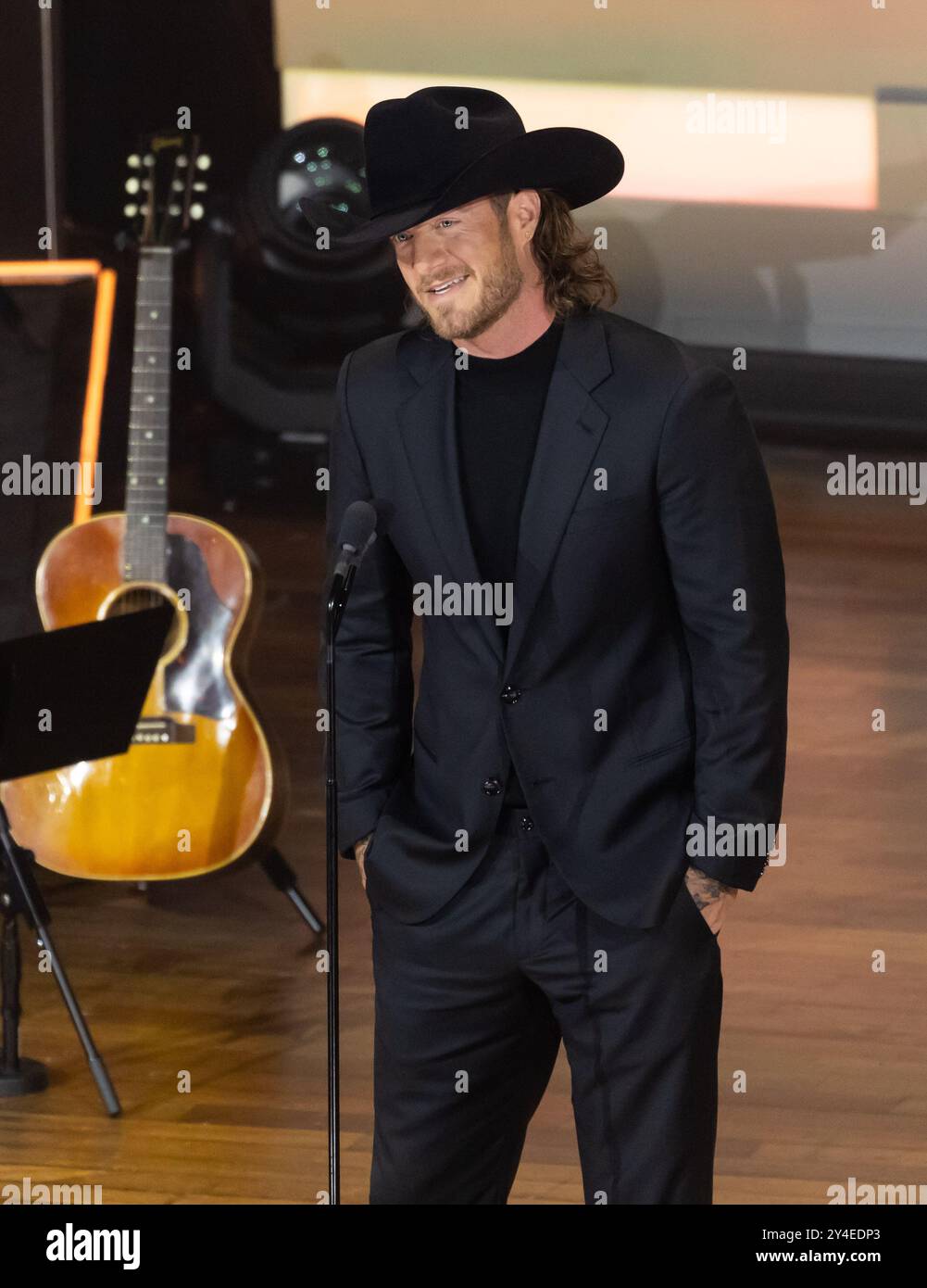 Nashville, USA. September 2024. Tyler Hubbard präsentiert die 17. Academy of Country Music Honors am 21. August 2024 im Ryman Auditorium in Nashville, Tennessee. (Foto: Amiee Stubbs/imageSPACE) Credit: Imagespace/Alamy Live News Stockfoto