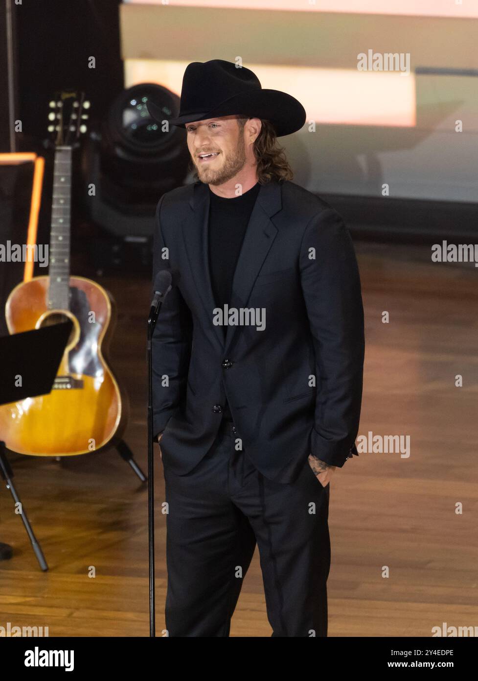 Nashville, USA. September 2024. Tyler Hubbard präsentiert die 17. Academy of Country Music Honors am 21. August 2024 im Ryman Auditorium in Nashville, Tennessee. (Foto: Amiee Stubbs/imageSPACE) Credit: Imagespace/Alamy Live News Stockfoto