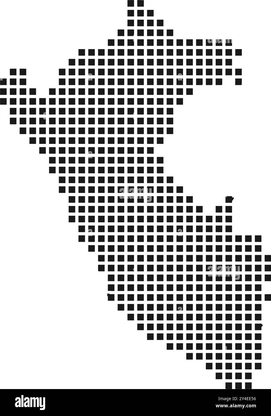 Peru Kartensymbol Illustrationsdesign Stock Vektor