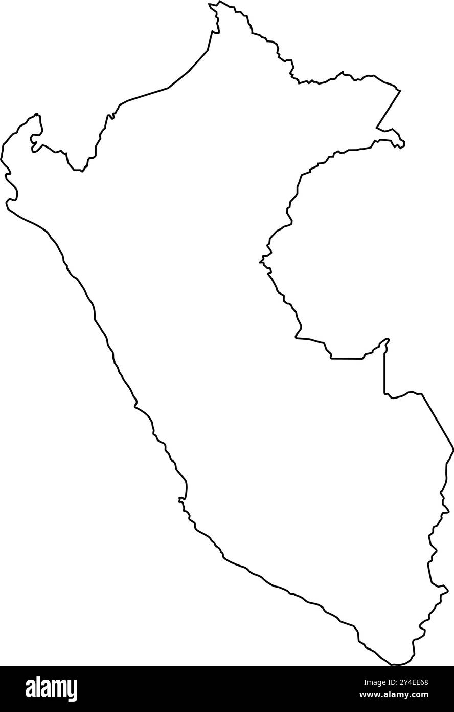 Peru Kartensymbol Illustrationsdesign Stock Vektor