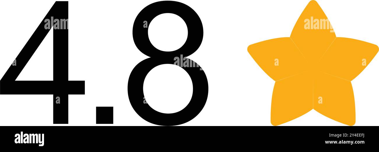 Bewertung des Symbols zur Illustration anzeigen Stock Vektor