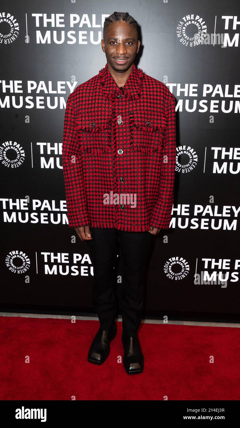 New York, Usa. September 2024. Samuel Arnold besucht PaleyLive-Programm: Emily in Paris: The Magic Behind the Scenes im Paley Center for Media in New York (Foto: Lev Radin/Pacific Press) Credit: Pacific Press Media Production Corp./Alamy Live News Stockfoto