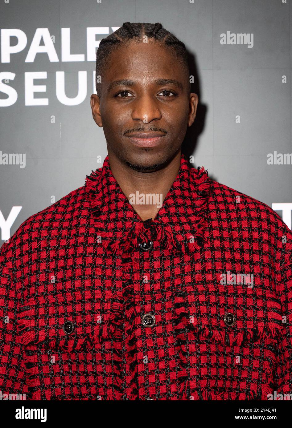 New York, Usa. September 2024. Samuel Arnold besucht PaleyLive-Programm: Emily in Paris: The Magic Behind the Scenes im Paley Center for Media in New York (Foto: Lev Radin/Pacific Press) Credit: Pacific Press Media Production Corp./Alamy Live News Stockfoto