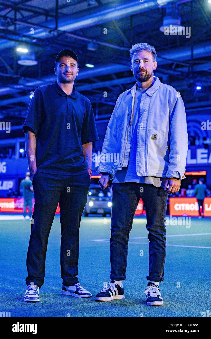 16.09.2024, Baller League Staffel 2, Spieltag 9, 9. Spieltag Marco Terrazzino und Niko Stemmermann Credit: dpa Picture Alliance/Alamy Live News Stockfoto