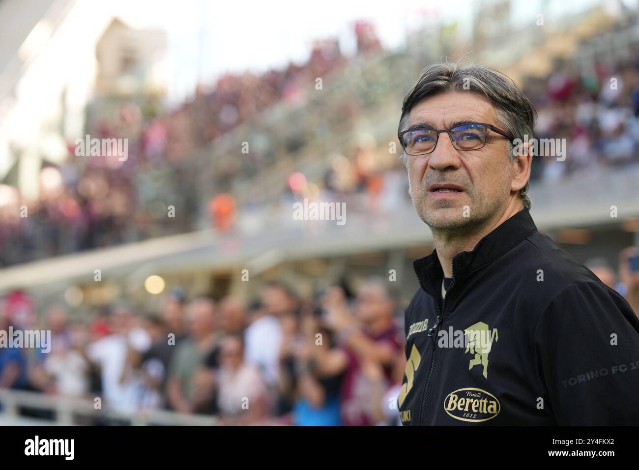 Torino Ivan Juric während des Fußballspiels der Serie A zwischen Atalanta und Turin im Gewiss-Stadion in Norditalien - Sonntag, 26. Mai 2024. Sport - Fußball . (Foto: Spada/LaPresse) Stockfoto