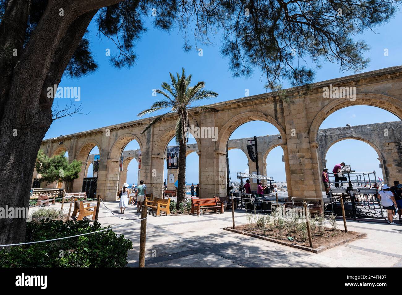Upper Barrakka Gardens Stockfoto