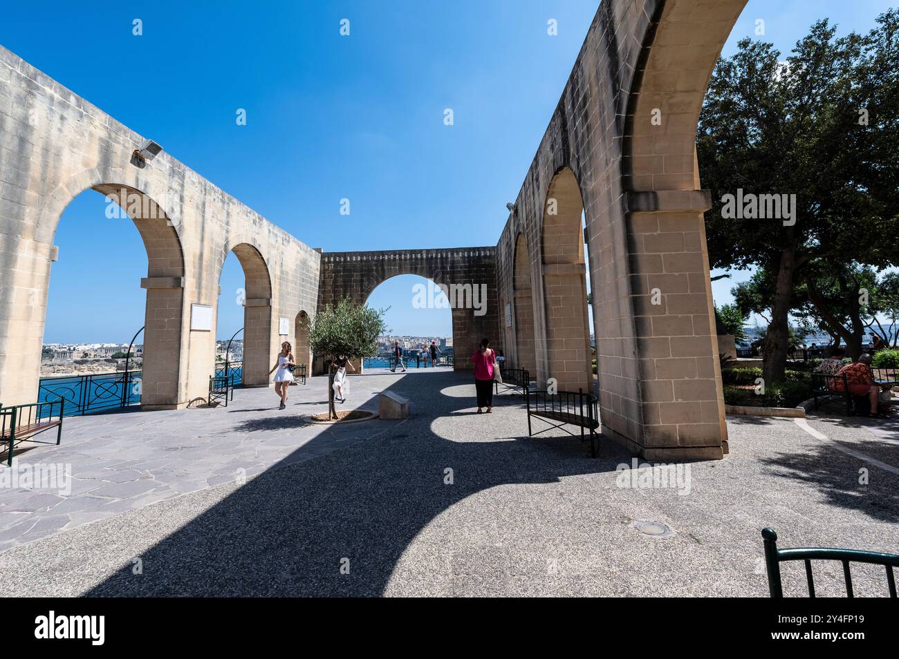 Lower Barrakka Publc Park Stockfoto