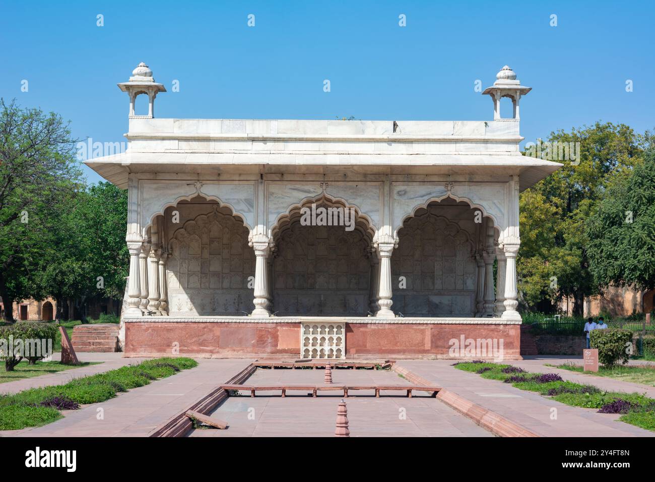 Bhadon Pavilion, Red Fort, Old Delhi, Indien. UNESCO-Weltkulturerbe Stockfoto