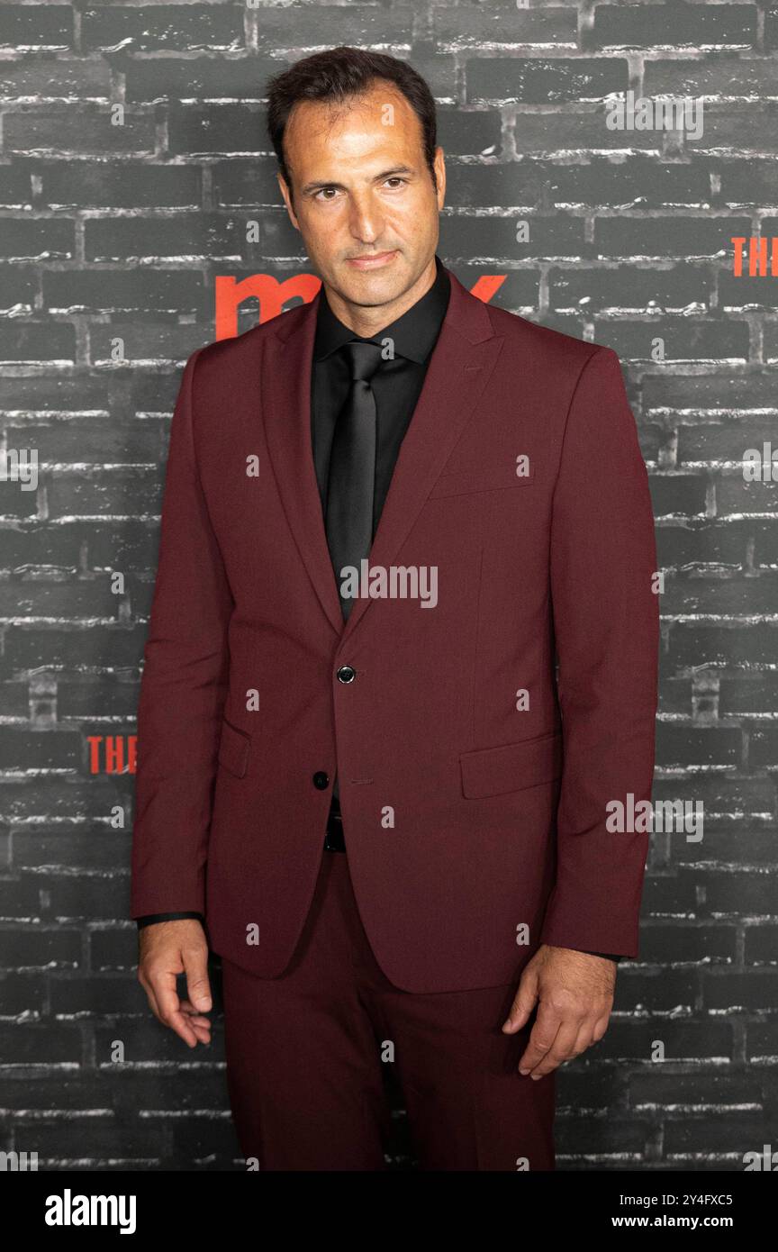 Kresh Novakovic bei der Premiere der HBO Max Miniserie „The Penguin“ im Jazz im Lincoln Center. New York, 17.09.2024 Stockfoto