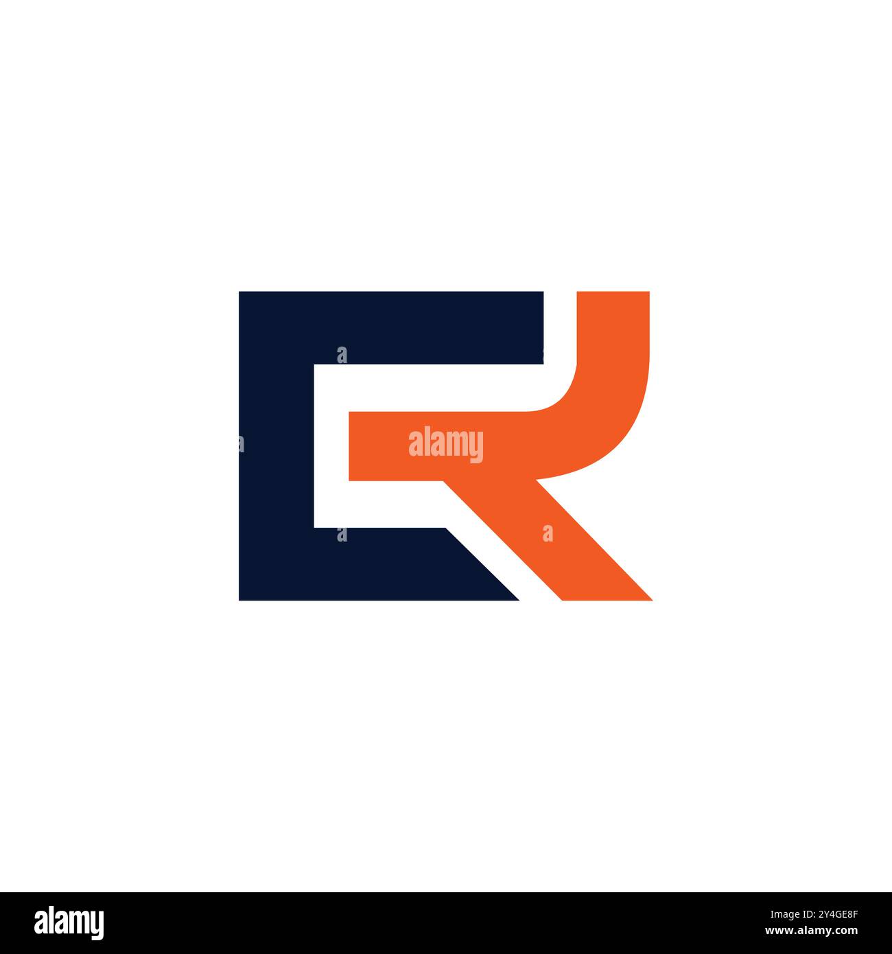 CR-Logo-Designvorlage. CR-Buchstabe Stock Vektor