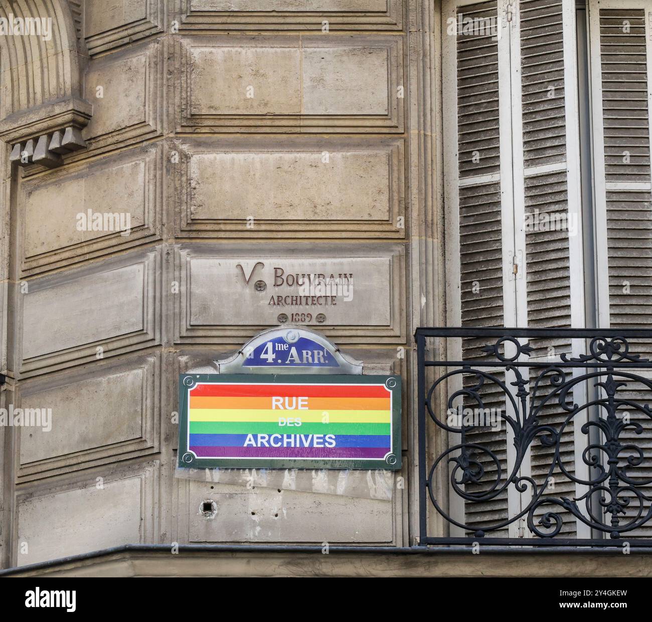 LE MARAIS GAY PARIS Stockfoto
