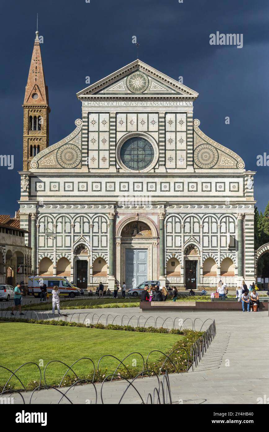 Basilika Santa Maria Novella, Tourismus, Städtereise, Florenz, Italien, Europa Stockfoto