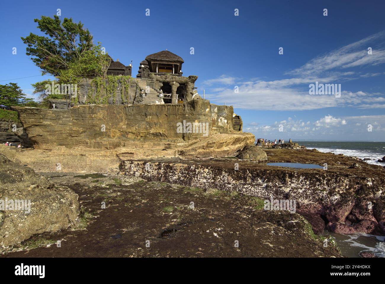 Tanah Lot, eine Felsformation auf Bali Island, Indonesien, Asien Stockfoto
