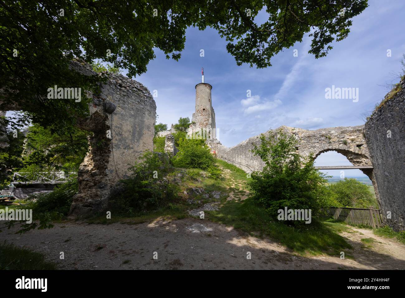 Ruine Falkenstein, Niederösterreich, Österreich Stockfoto