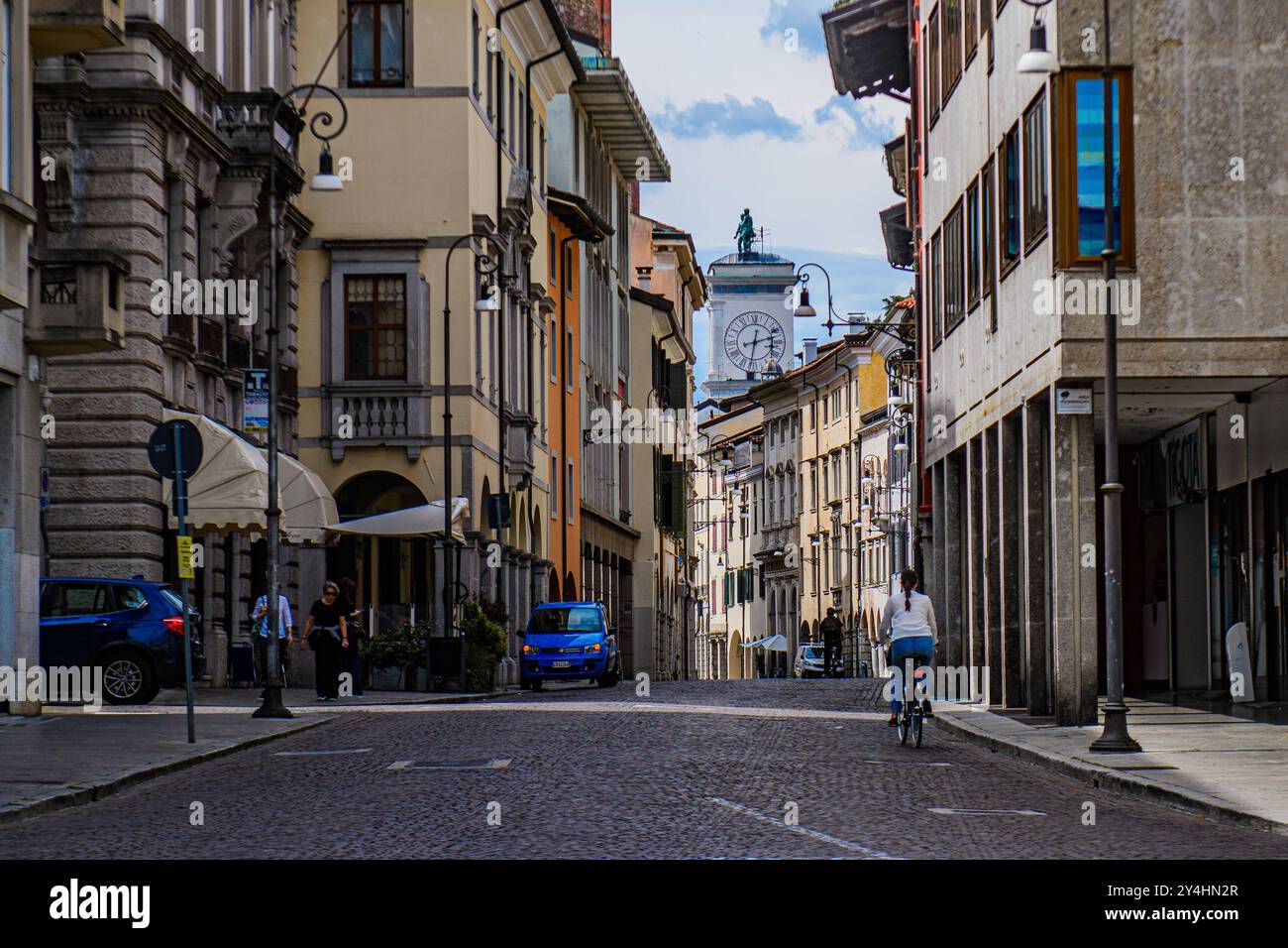 Blick auf das Stadtzentrum von Rovigo in der Region Veneto, Italien Stockfoto