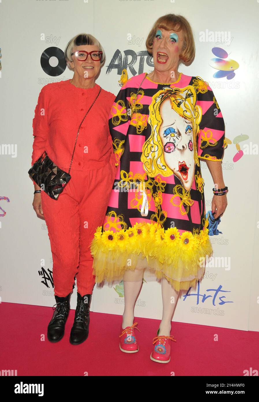 London, Großbritannien. September 2024. Philippa Perry und Sir Grayson Perry bei den Sky Arts Awards 2024, The Roundhouse, Chalk Farm Road, am Dienstag, den 17. September 2024 in London, England, Großbritannien. CAP/CAN © CAN/Capital Pictures Credit: Capital Pictures/Alamy Live News Stockfoto