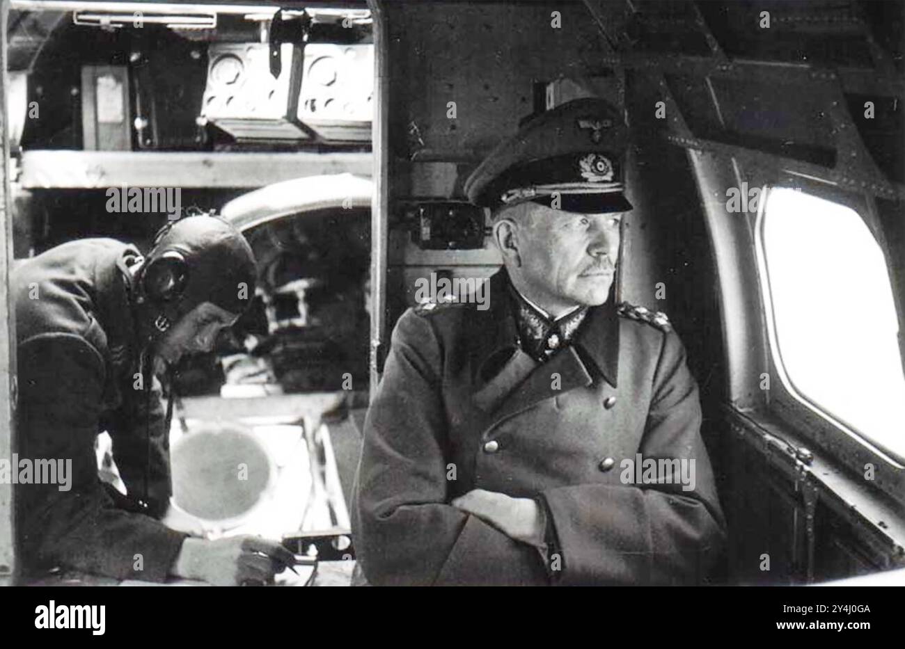 HEINZ GUDERIAN (1888–1954) deutscher General, der 1943 an die Ostfront geflogen wurde. Foto: Oberst Ludwig v. Eimansberger Stockfoto