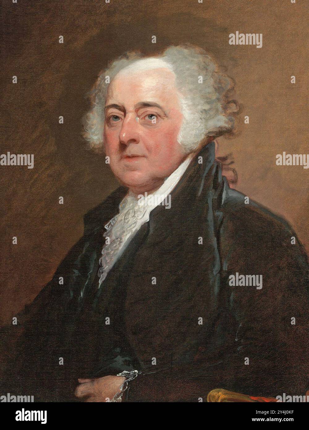 JOHN ADAMS (1735–1826) US-amerikanischer Staatsmann und einer der Gründungsväter um 1812 Stockfoto