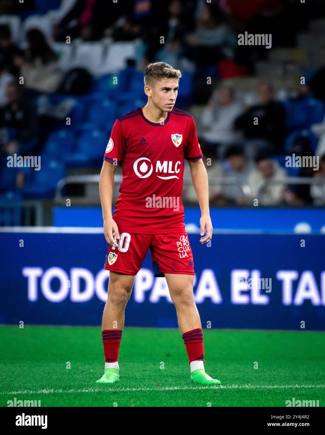 A Coruña, Spanien. Oktober 2022. 1 RFEF League RC Deportivo de la Coruña gegen Linares. Der Spieler Fermín López während des Spiels im Riazor Stadion. Stockfoto