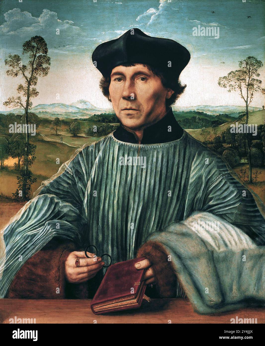 Stephen Gardiner (1483–1555) englischer katholischer Bischof und Politiker. Porträt von Quentin Matsys Stockfoto