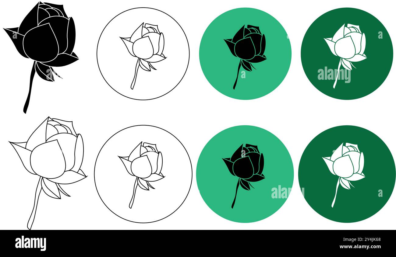 Lotosrosen-Logodesign im minimalistischen Linienart-Stil. Schönheit, Luxus Spa, Natur, Gold. Premium-Vektor Stock Vektor