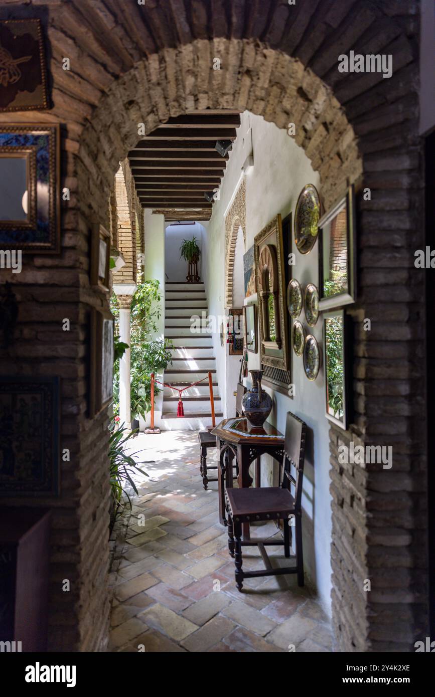 Casa Andalusi, ein Museum im jüdischen Viertel von Cordoba, Spanien. Stockfoto