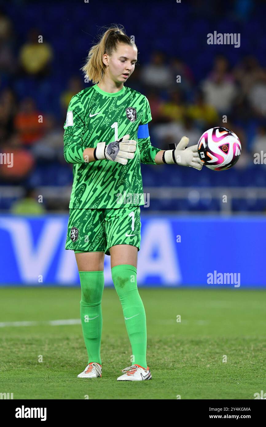 Cali, Kolumbien. September 2024. Olympiastadion Pascual Guerrero Femke Liefting der Niederlande, während des Spiels zwischen Japan und den Niederlanden, für das Halbfinale der FIFA U-20-Frauen-Weltmeisterschaft Kolumbien 2024, im Olympiastadion Pascual Guerrero, diesen Mittwoch 18 30761 (Alejandra Arango/SPP). /Alamy Live News Stockfoto