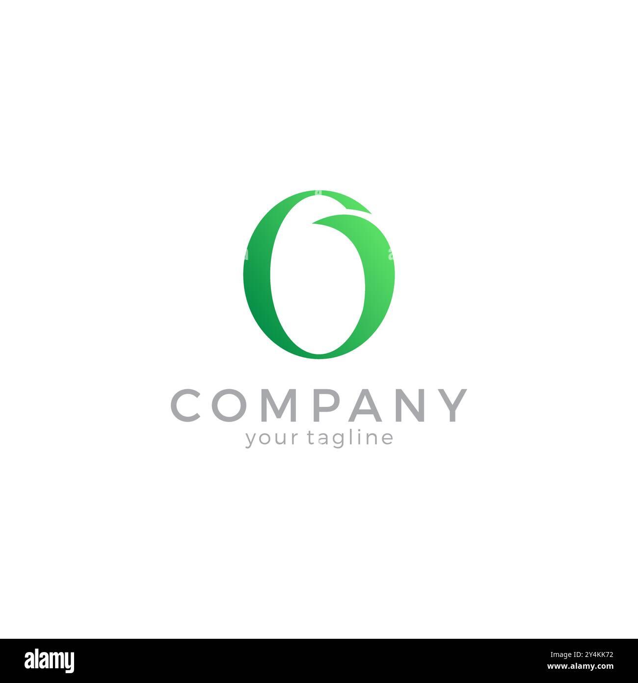 Letter O Leaf Logo Vektor. O Naturdesign Stock Vektor