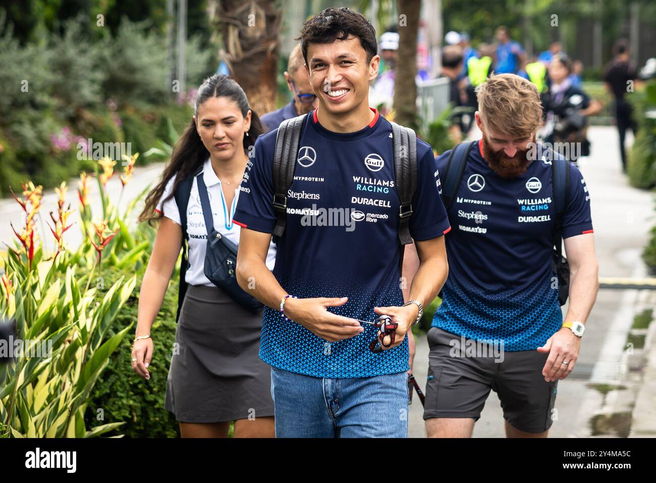 Singapur, Singapur. September 2024. Alexander Albon (THA) Williams Racing. 19.09.2024. Formel-1-Weltmeisterschaft, Rd 18, Grand Prix Von Singapur, Marina Bay Street Circuit, Singapur, Vorbereitungstag. Das Foto sollte lauten: XPB/Alamy Live News. Stockfoto