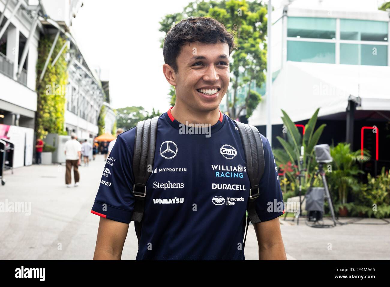 Singapur, Singapur. September 2024. Alexander Albon (THA) Williams Racing. 19.09.2024. Formel-1-Weltmeisterschaft, Rd 18, Grand Prix Von Singapur, Marina Bay Street Circuit, Singapur, Vorbereitungstag. Das Foto sollte lauten: XPB/Alamy Live News. Stockfoto