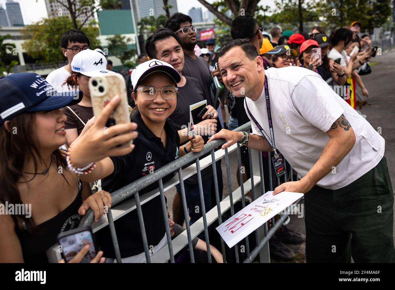 Singapur, Singapur. September 2024. Will Buxton (GBR) F1 Digital Presenter. 19.09.2024. Formel-1-Weltmeisterschaft, Rd 18, Grand Prix Von Singapur, Marina Bay Street Circuit, Singapur, Vorbereitungstag. Das Foto sollte lauten: XPB/Alamy Live News. Stockfoto