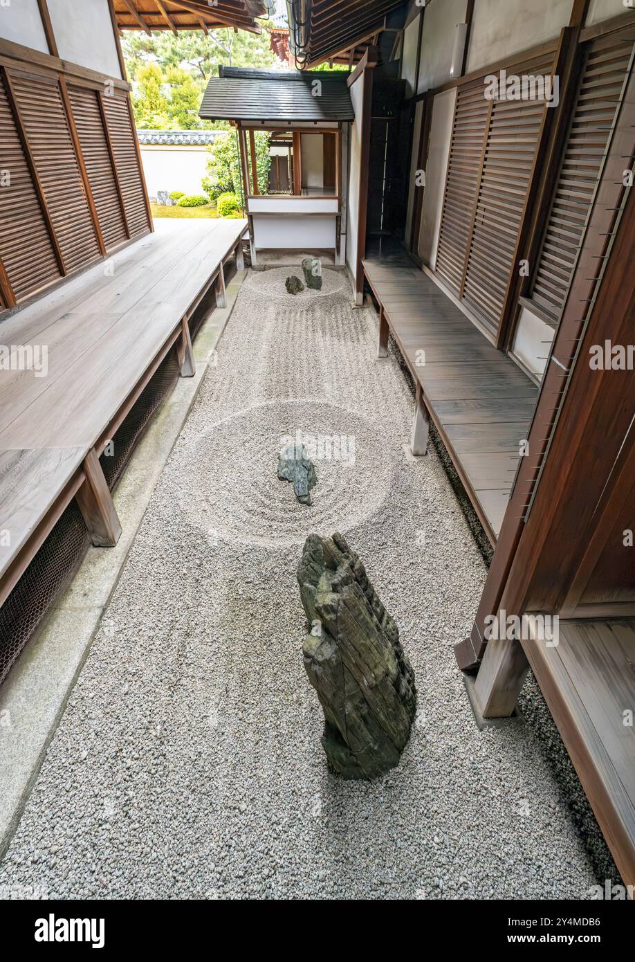 Totekiko Steingarten, Daitoku-JI Tempel, Kyoto, Japan Stockfoto