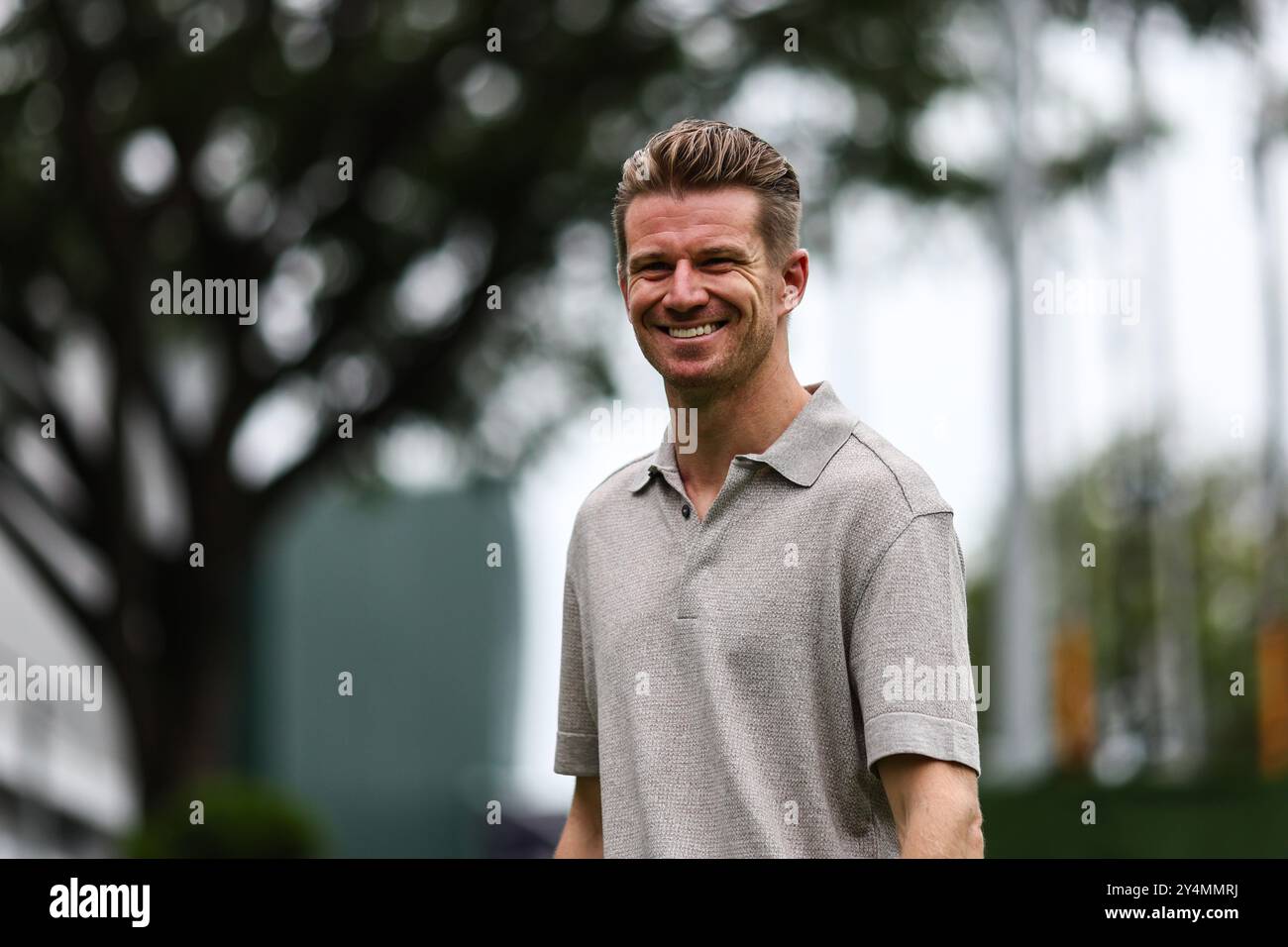 Singapur, Singapur. September 2024. Nico Hulkenberg (GER) Haas F1 Team. 19.09.2024. Formel-1-Weltmeisterschaft, Rd 18, Grand Prix Von Singapur, Marina Bay Street Circuit, Singapur, Vorbereitungstag. Das Foto sollte lauten: XPB/Alamy Live News. Stockfoto