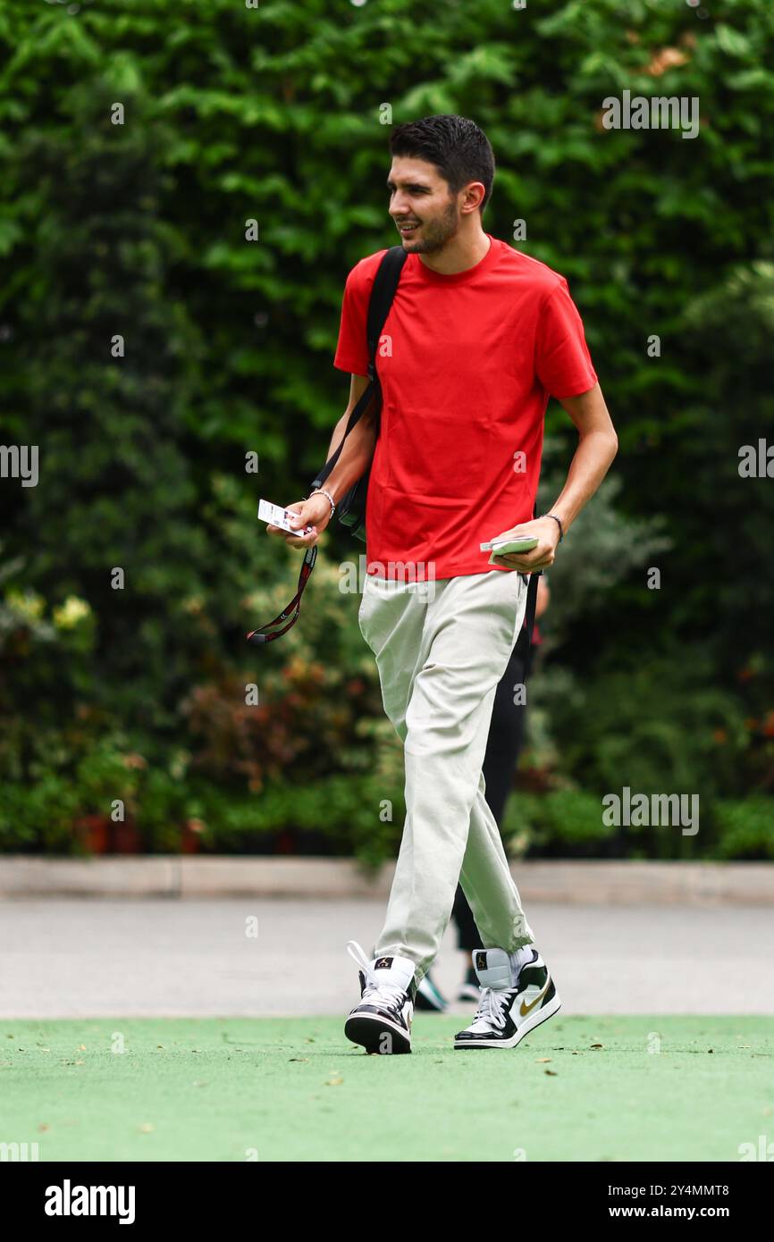Singapur, Singapur. September 2024. Carlos Sainz Jr (ESP) Ferrari. 19.09.2024. Formel-1-Weltmeisterschaft, Rd 18, Grand Prix Von Singapur, Marina Bay Street Circuit, Singapur, Vorbereitungstag. Das Foto sollte lauten: XPB/Alamy Live News. Stockfoto