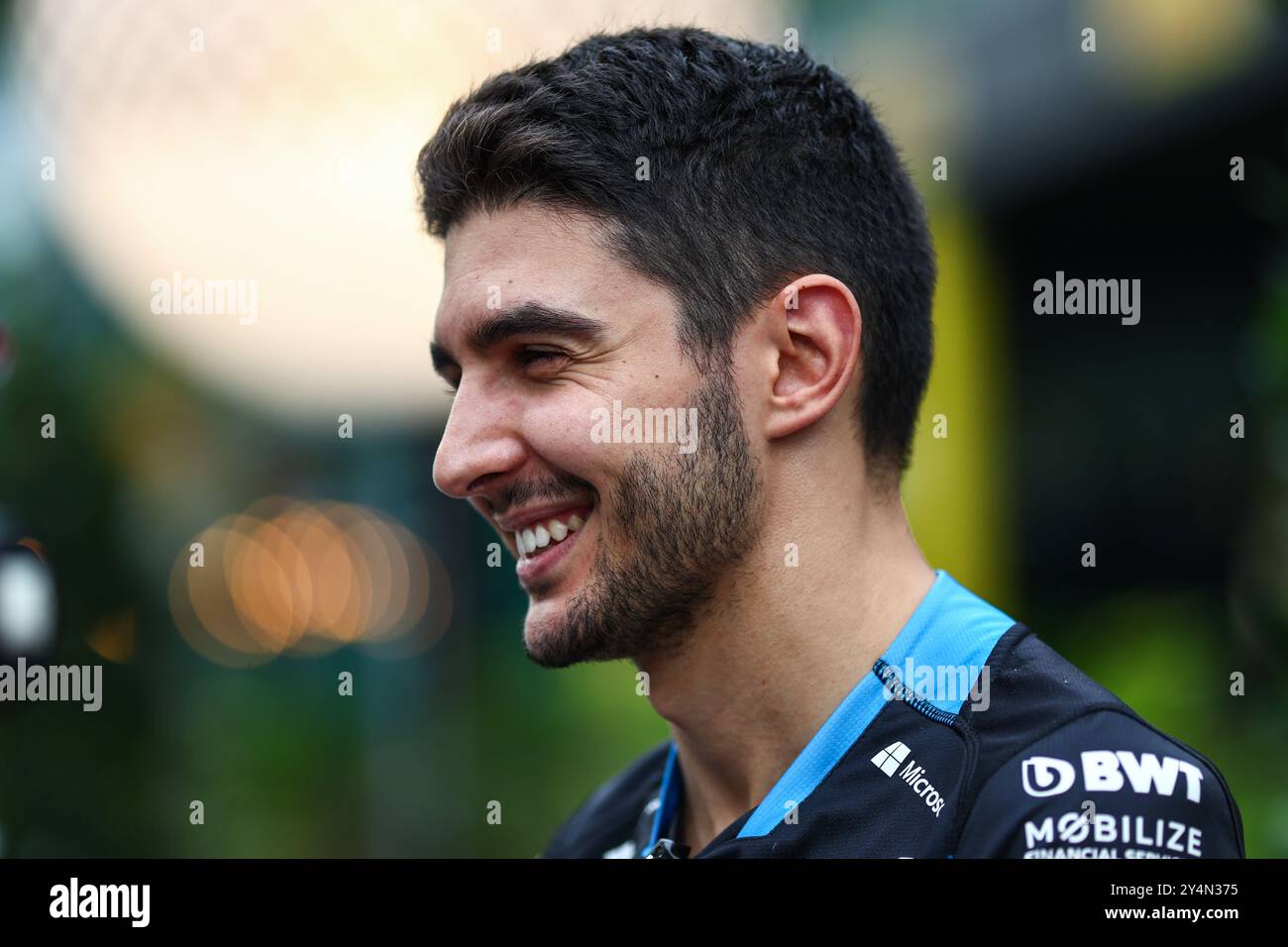 Singapur, Singapur. September 2024. Esteban Ocon (FRA) Alpine F1 Team. 19.09.2024. Formel-1-Weltmeisterschaft, Rd 18, Grand Prix Von Singapur, Marina Bay Street Circuit, Singapur, Vorbereitungstag. Das Foto sollte lauten: XPB/Alamy Live News. Stockfoto