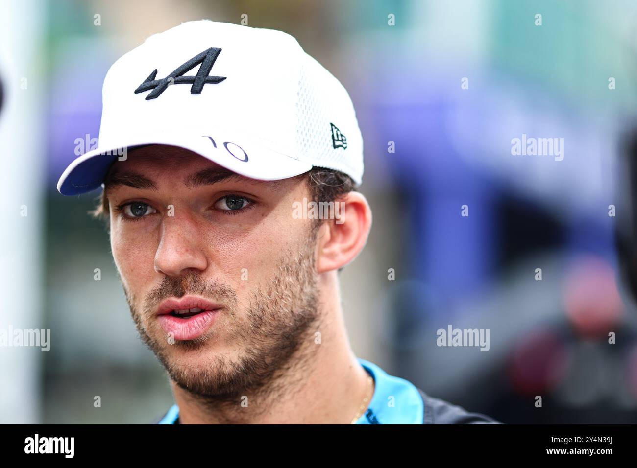 Singapur, Singapur. September 2024. Pierre Gasly (FRA) Alpine F1 Team. 19.09.2024. Formel-1-Weltmeisterschaft, Rd 18, Grand Prix Von Singapur, Marina Bay Street Circuit, Singapur, Vorbereitungstag. Das Foto sollte lauten: XPB/Alamy Live News. Stockfoto