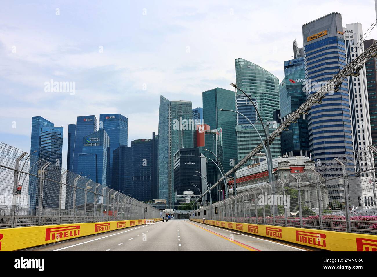 Singapur, Singapur. September 2024. Atmosphäre des Kreislaufs – Details der Strecke. 19.09.2024. Formel-1-Weltmeisterschaft, Rd 18, Grand Prix Von Singapur, Marina Bay Street Circuit, Singapur, Vorbereitungstag. Das Foto sollte lauten: XPB/Alamy Live News. Stockfoto