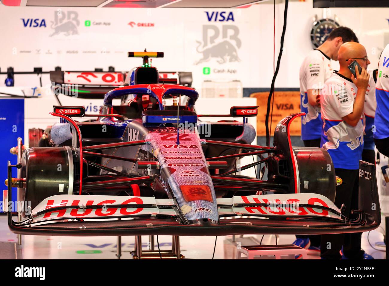 Singapur, Singapur. September 2024. RB VCARB 01 – Denim-Lackierung. 19.09.2024. Formel-1-Weltmeisterschaft, Rd 18, Grand Prix Von Singapur, Marina Bay Street Circuit, Singapur, Vorbereitungstag. Das Foto sollte lauten: XPB/Alamy Live News. Stockfoto