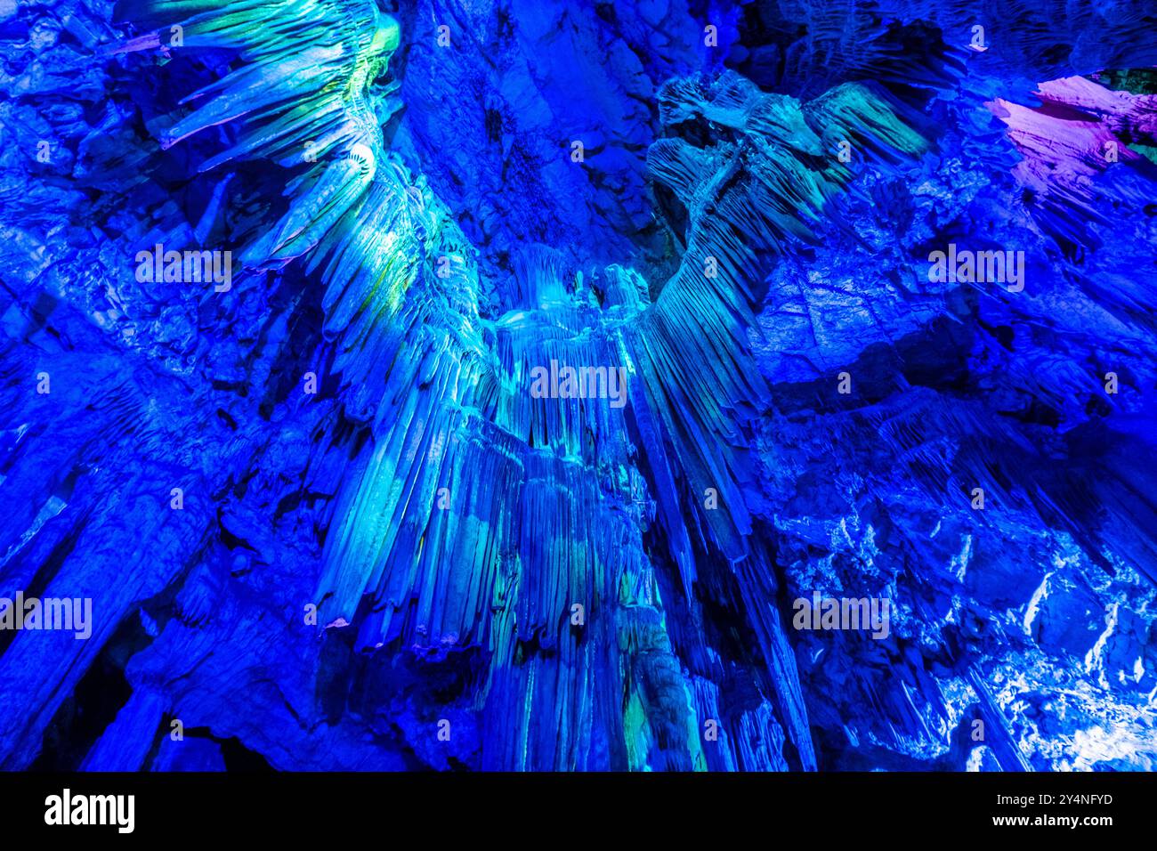 St. Michaels Höhle von Gibraltar an Spaniens Südküste, Europa Stockfoto