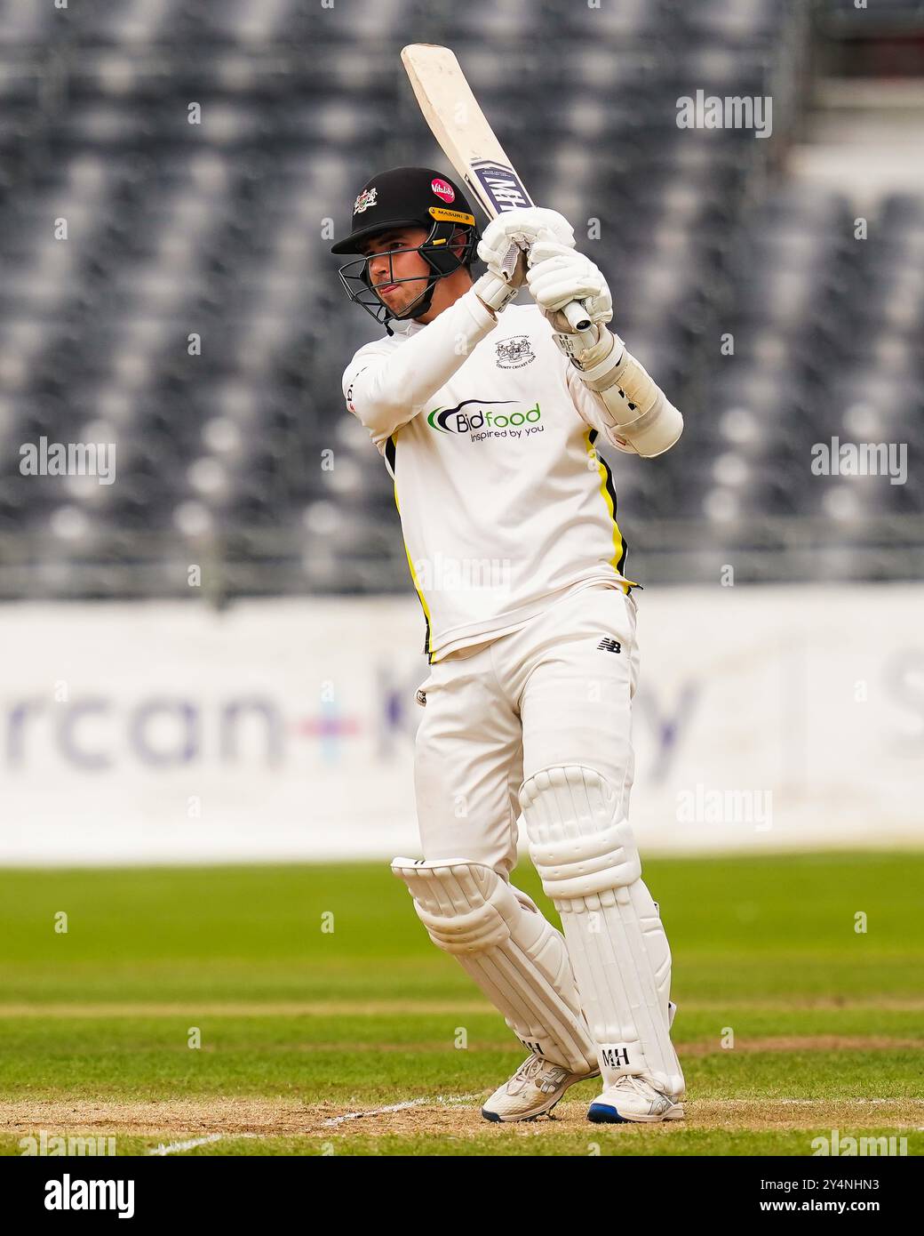 Bristol, Vereinigtes Königreich, 19. September 2024. Tom Price in Gloucestershire schlug während des Spiels der Vitality County Championship Division 2 zwischen Gloucestershire und Sussex. Quelle: Robbie Stephenson/Gloucestershire Cricket/Alamy Live News Stockfoto