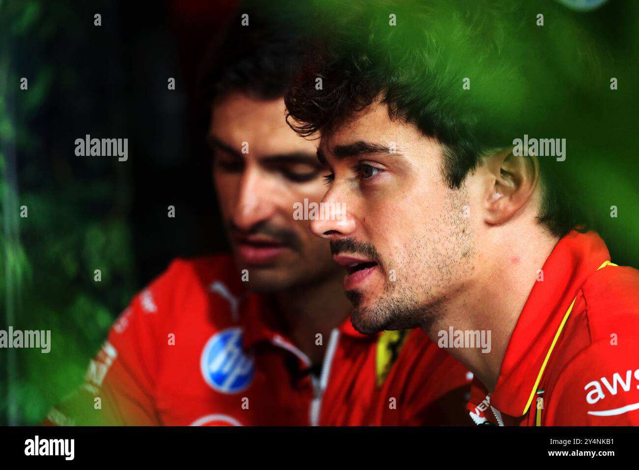 Singapur, Singapur. September 2024. Charles Leclerc (MON) Ferrari. 19.09.2024. Formel-1-Weltmeisterschaft, Rd 18, Grand Prix Von Singapur, Marina Bay Street Circuit, Singapur, Vorbereitungstag. Das Foto sollte lauten: XPB/Alamy Live News. Stockfoto